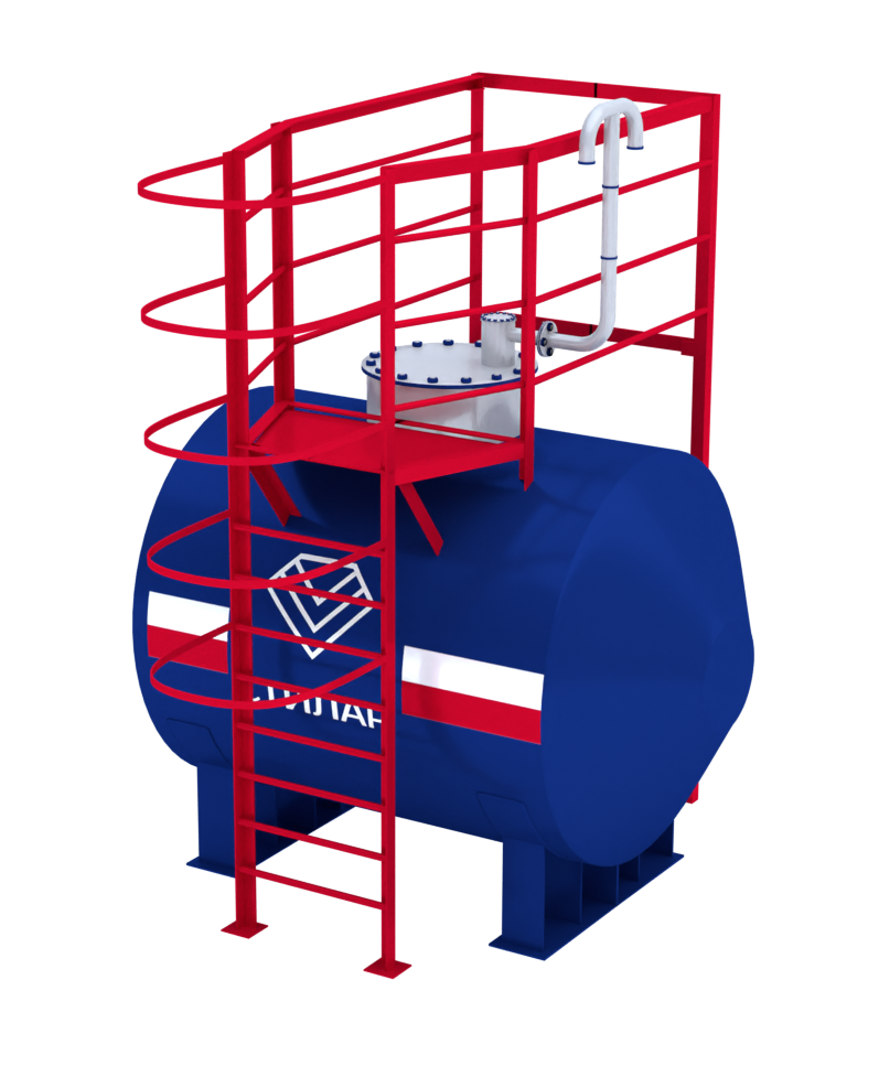 Горизонтальный резервуар РГСН для нефтепродуктов 5 м³ от завода-производителя